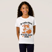 Ik word grote zus 2026 t-shirt (Voorkant volledig)