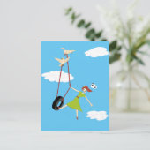 Ik word high met een beetje hulp van mijn vrienden briefkaart (Staand voorkant)