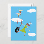 Ik word high met een beetje hulp van mijn vrienden briefkaart (Voorkant / Achterkant)