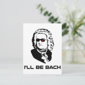 Ik word Johann Sebastian Bach Briefkaart (Staand voorkant)