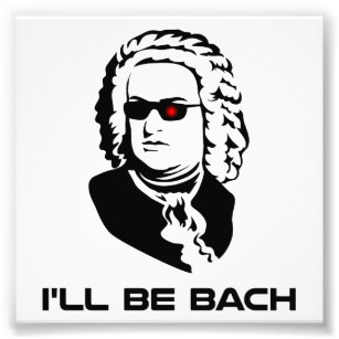 Ik word Johann Sebastian Bach Foto Afdruk