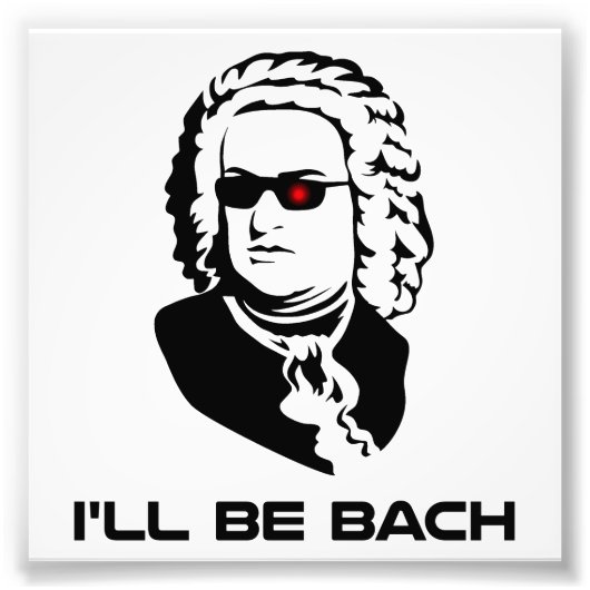 Ik word Johann Sebastian Bach Foto Afdruk (Voorkant)