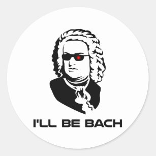 Ik word Johann Sebastian Bach Ronde Sticker