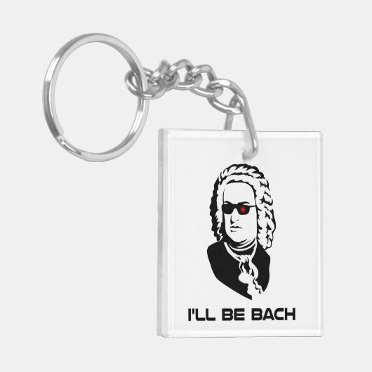 Ik word Johann Sebastian Bach Sleutelhanger (Voorkant Links)