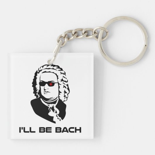 Ik word Johann Sebastian Bach Sleutelhanger (Achterkant)
