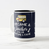 Ik word leraar tweekleurige koffiemok (Voorkant links)