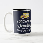 Ik word leraar tweekleurige koffiemok (Links)