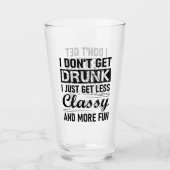 ik word niet drink als ik gewoon minder klastig en glas (Voorkant)