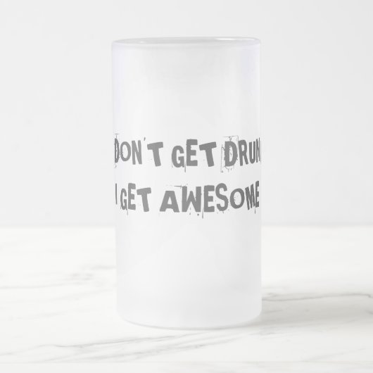 Ik word niet drink, ik word geweldige matglas bierpul (Center)