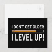 Ik word niet ouder - ik ben hoger. briefkaart (Voorkant / Achterkant)