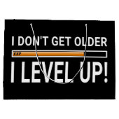 Ik word niet ouder - ik ben hoger. groot cadeauzakje (Achterkant)