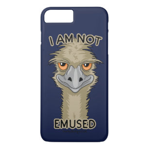 Ik Word Niet Vermaakt Grappige Emu Woordspeling iPhone 8/7 Plus Hoesje