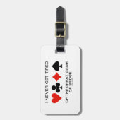 Ik word nooit bang van het grote spel van de brug bagagelabel (Voorkant verticaal)