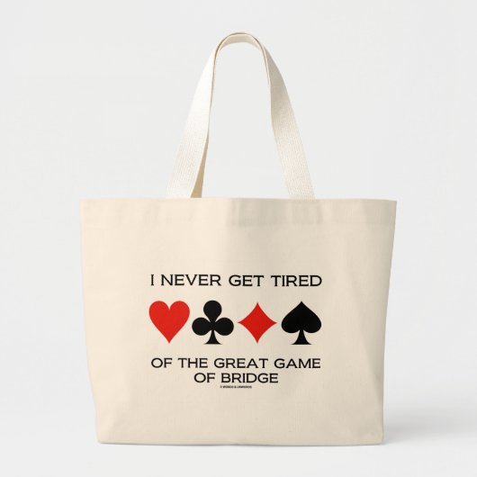 Ik word nooit bang van het grote spel van de brug tote bag (Voorkant)