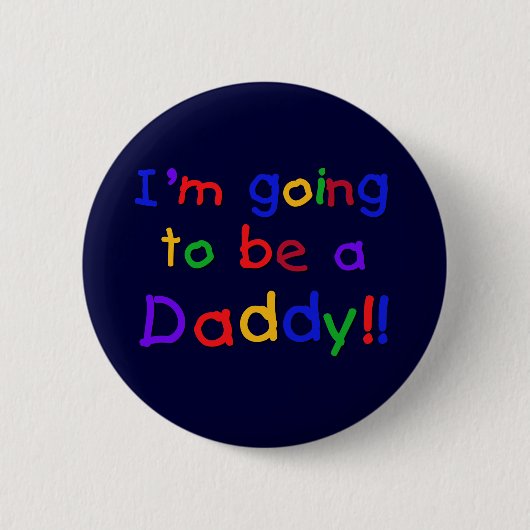 Ik word papa ronde button 5,7 cm (Voorkant)