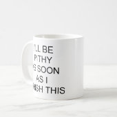 Ik word Pithy Coffe Mok (Voorkant links)