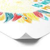 Ik word sociaal werker omdat je leven mijn tijd wa poster (Hoek)