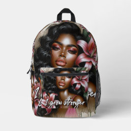 Ik word sterker bedrukte rugzak