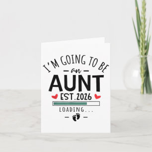 Ik word tante 2026 1e Baby zwangerschap Kaart