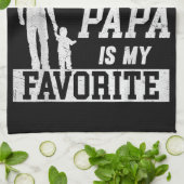 Ik word vaak genoemd, maar papa is van vader theedoek (Gevouwen)