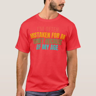 Ik word vaak voor een volwassene aangezien vanwege t-shirt