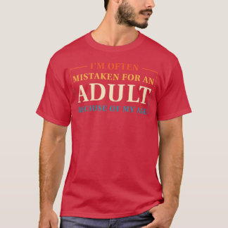 Ik word vaak voor een volwassene aangezien vanwege t-shirt