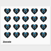 Ik word vader genoemd omdat ik veel te cool gesche hart sticker (Vel)