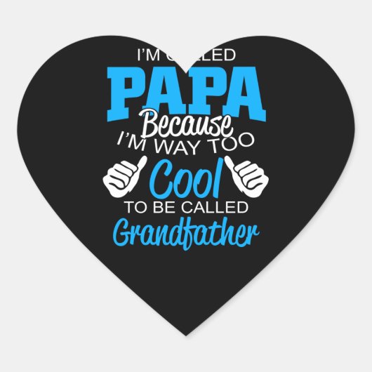 Ik word vader genoemd omdat ik veel te cool gesche hart sticker (Voorkant)