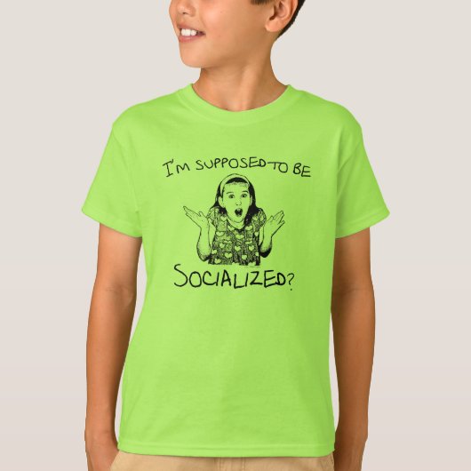 Ik word verondersteld om socialistisch te zijn? t-shirt (Voorkant)