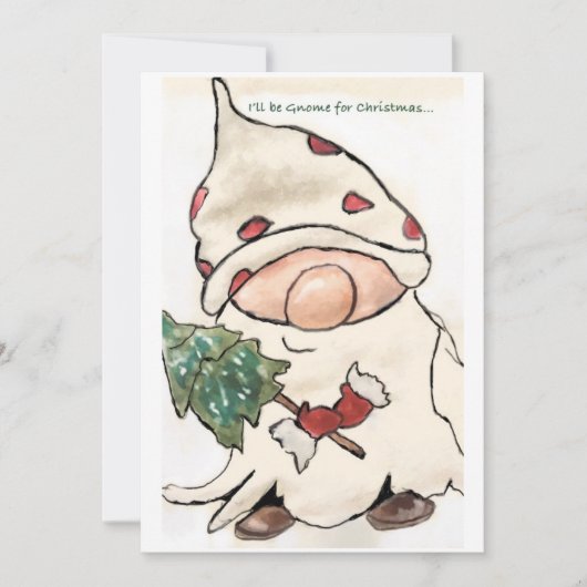 Ik word voor Kerstmis genoom. Feestdagenkaart (Voorkant)