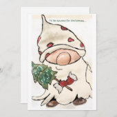 Ik word voor Kerstmis genoom. Feestdagenkaart (Voorkant / Achterkant)