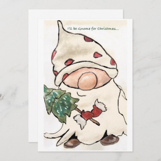 Ik word voor Kerstmis genoom. Feestdagenkaart (Voorkant / Achterkant)