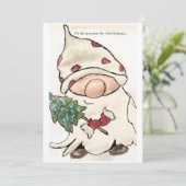 Ik word voor Kerstmis genoom. Feestdagenkaart (Staand voorkant)