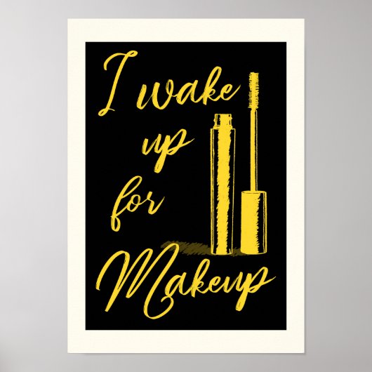 Ik word wakker voor make-up poster (Voorkant)