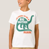 Ik word weer een grote broer Dinosaur T-shirt (Voorkant)