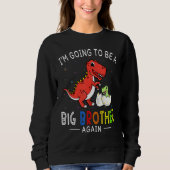 Ik word weer een grote broer in 2023 Dinosaur. Trui (Voorkant)