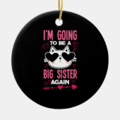 Ik word weer een grote zusje kat keramisch ornament (Voorkant)