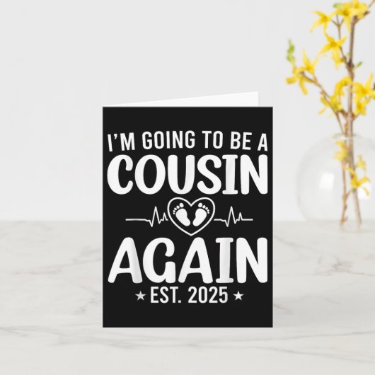 Ik word weer neef/cousin in 2025 gepromoveerd tot  kaart (Gele Bloem)