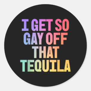 Ik word zo gay van die grappige Pride memes esthet Ronde Sticker