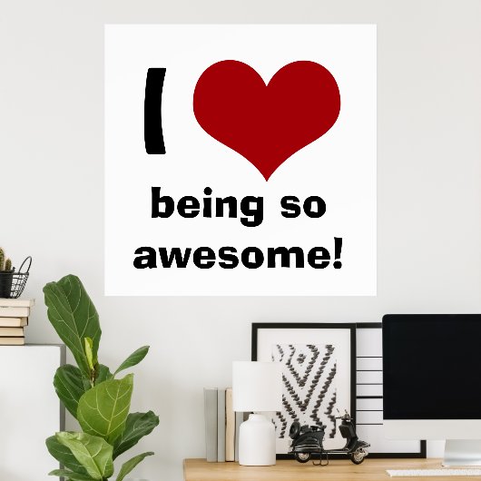 Ik word zo Geweldige. Poster (Thuiskantoor)