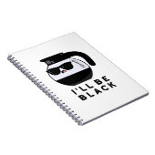 Ik word zwart, grappige koffiebonnetje notitieboek (Rechterzijde)