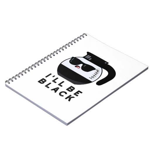 Ik word zwart, grappige koffiebonnetje notitieboek (Linkerzijde)