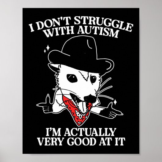 Ik Worst El Niet Met Autisme Ik Ben Eigenlijk Heel Poster (Voorkant)
