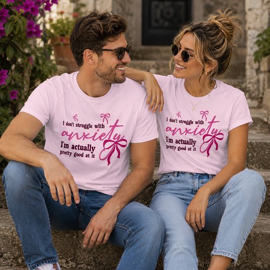 Ik worstel niet met angst t-shirt
