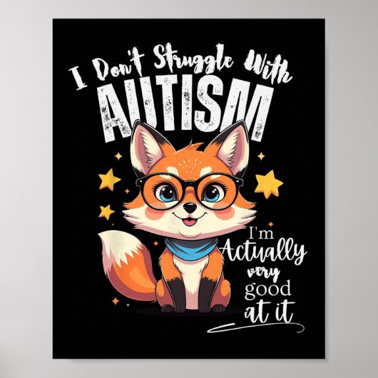 Ik worstel niet met autisme, ik ben eigenlijk heel poster (Voorkant)