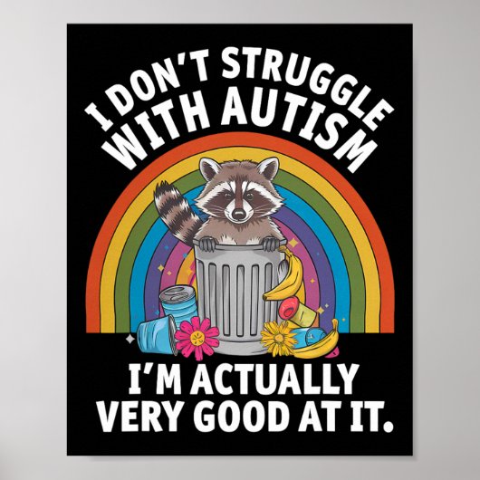 Ik worstel niet met autisme, ik ben eigenlijk heel poster (Voorkant)
