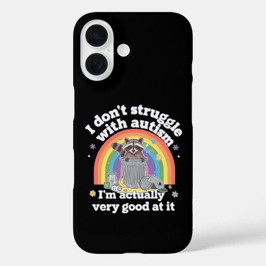 Ik Worstelen Niet Met Autisme Autistisch Grappige Case-Mate iPhone Case (Achterkant)