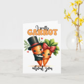 Ik wortel echt om je Valentijnsdag Kaart (Gele Bloem)