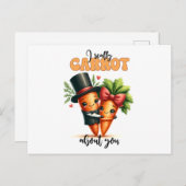 Ik wortel echt over je grappige vegii postkaart (Voorkant / Achterkant)