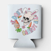 Ik wortel helemaal niet - Schattige schedelkonijn  Blikjeskoeler (Achterkant)